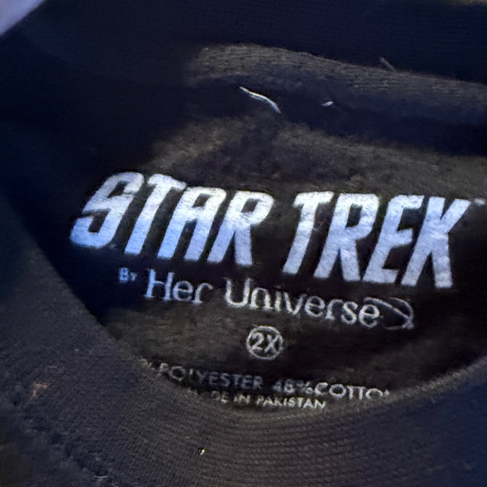 Her Universe Black Turtleneck with Gold Pattern - Picture 2 of 3